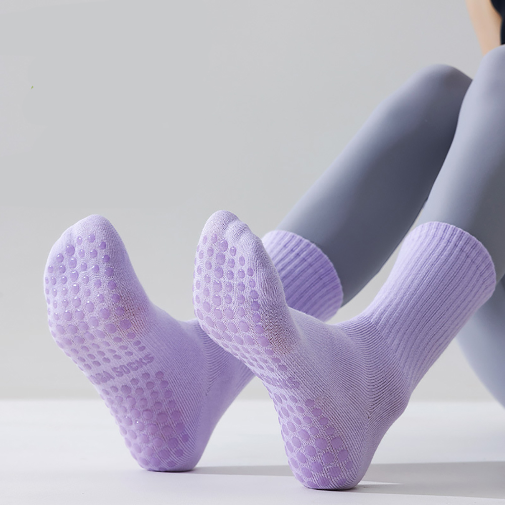 Pilates & Yoga Vida - 高品質レディースヨガソックス カラフルトレンドスポーツソックス プロ仕様 通気性 滑り止め ピラティス